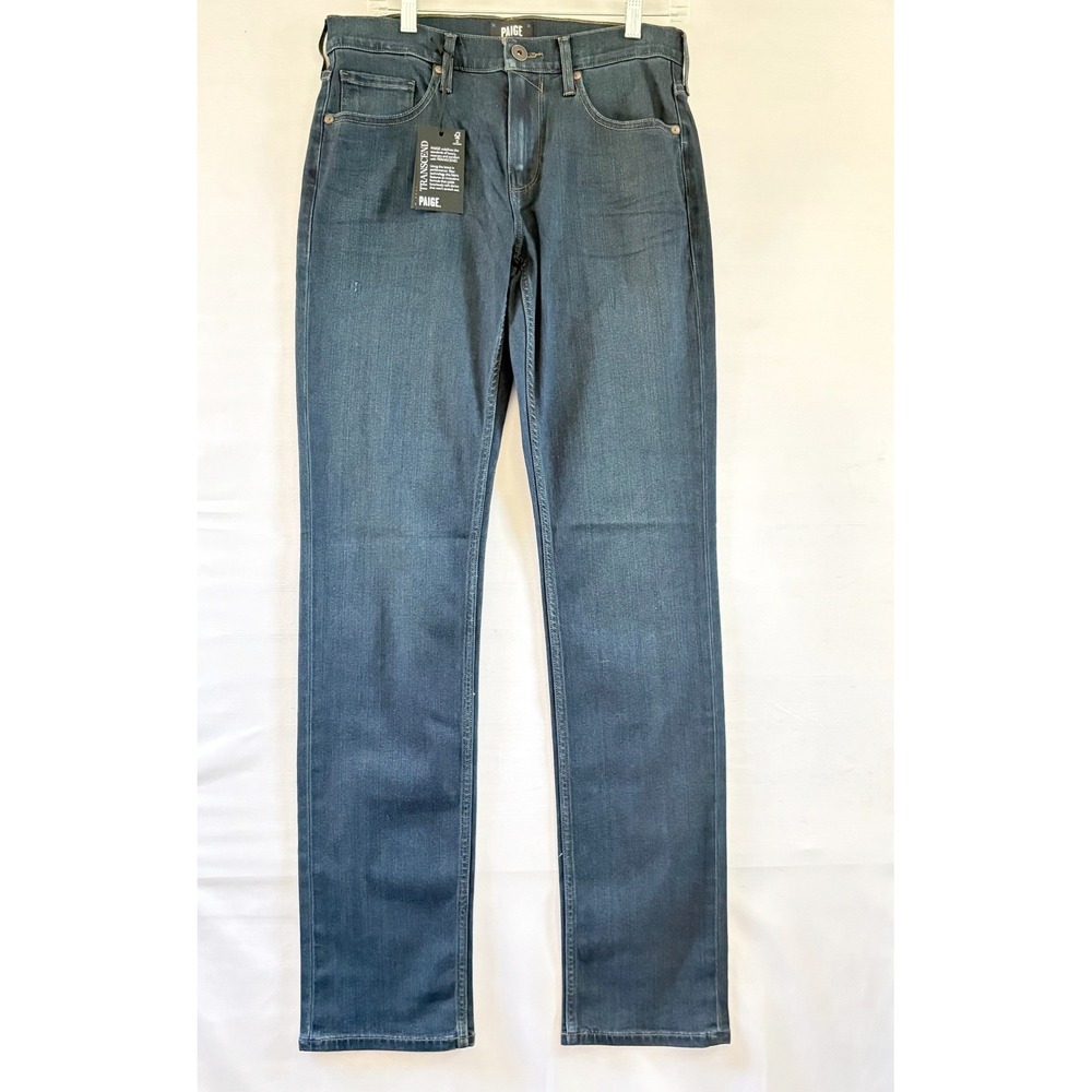Paige Federal Slim Straight Jeans Cellar Dark Wash Transcend M655521-2948 Sz 30